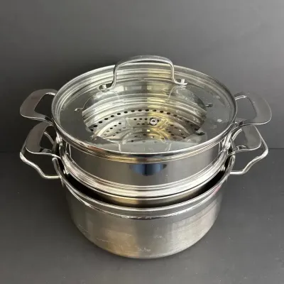 Large Krona Stainless Steel Pot * Nuwave Induction Cookware Set 3.5qt Likely Unused 