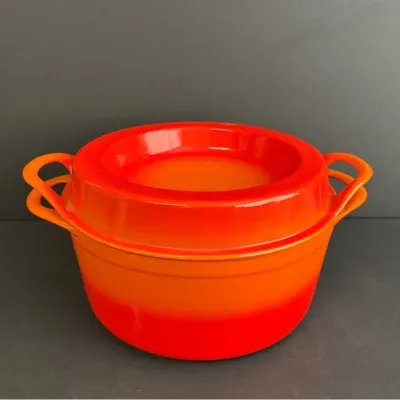 DOUFEU Heavy Enameled Cast Iron Casserole Cooker 