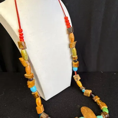 John Ehn Primitive Indian Necklace * Approximately 36” Long 