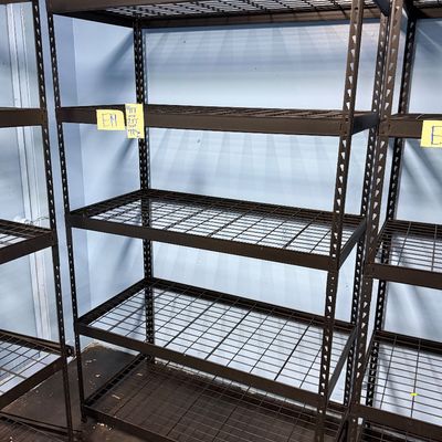 Sale Photo Thumbnail #56: E19-Metal Shelving Unit

See photos for dimensions