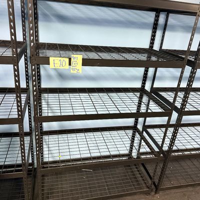 Sale Photo Thumbnail #58: E20-Metal Shelving Unit

See photos for dimensions