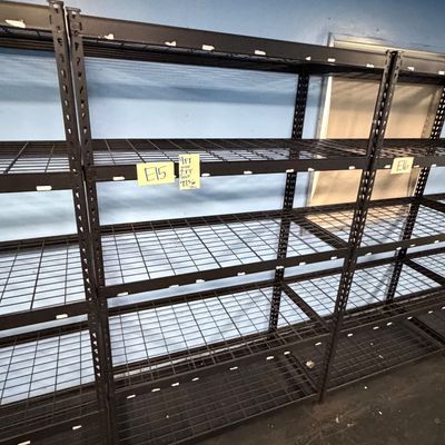 Sale Photo Thumbnail #44: E15-Metal Shelving Unit

See photos for dimensions