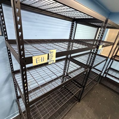 Sale Photo Thumbnail #32: E11-Metal Shelving Unit

See photos for dimensions