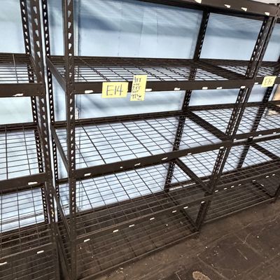 Sale Photo Thumbnail #41: E14-Metal Shelving Unit

See photos for dimensions