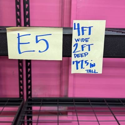 Sale Photo Thumbnail #14: E5-Metal Shelving Unit

See photos for measurements
