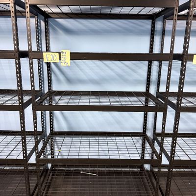 Sale Photo Thumbnail #57: E20-Metal Shelving Unit

See photos for dimensions