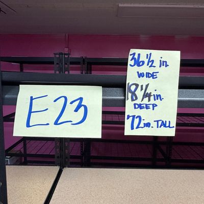 Sale Photo Thumbnail #92: E23-Storage Shelf