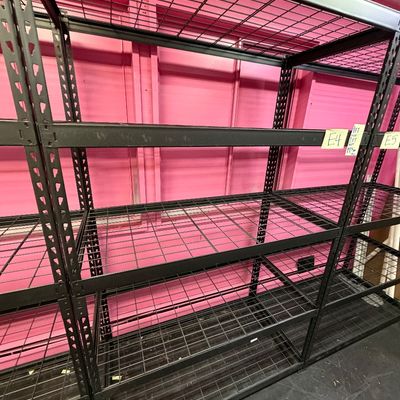Sale Photo Thumbnail #12: E4-Metal Shelving Unit

See photos for measurements