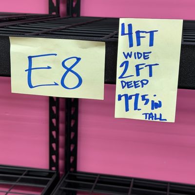 Sale Photo Thumbnail #22: E8-Metal Shelving Unit