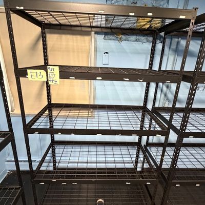 Sale Photo Thumbnail #38: E13-Metal Shelving Unit

See photos for dimensions