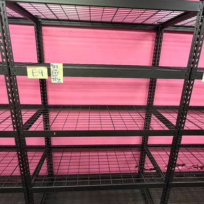 Sale Photo Thumbnail #25: E9-Metal Shelving Unit

See photos for dimensions