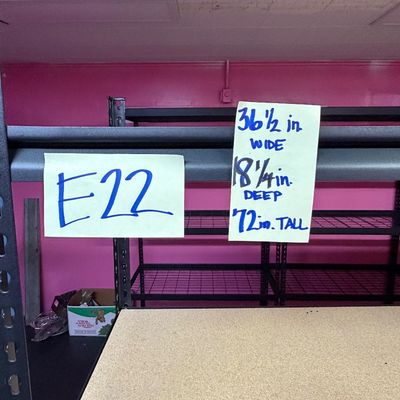 Sale Photo Thumbnail #89: E22-Storage Shelf