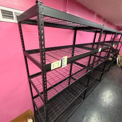 Sale Photo Thumbnail #20: E7-Metal Shelving Unit

See photos for measurements
