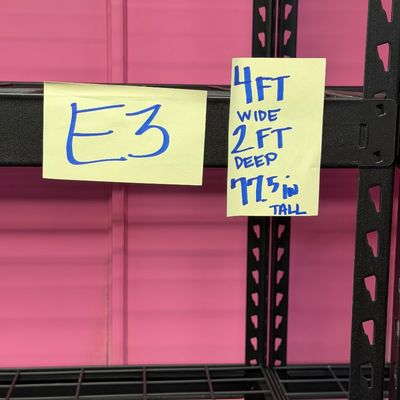 Sale Photo Thumbnail #7: E3-Metal Shelving Unit

See photos for measurements