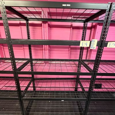 Sale Photo Thumbnail #11: E4-Metal Shelving Unit

See photos for measurements