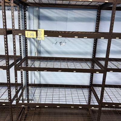 Sale Photo Thumbnail #42: E14-Metal Shelving Unit

See photos for dimensions