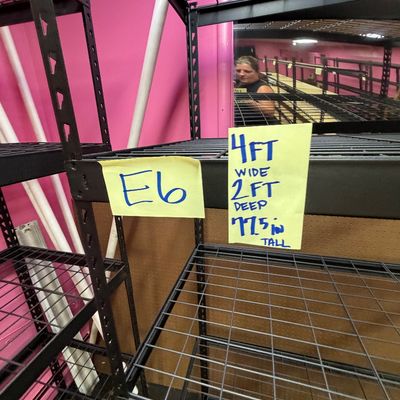 Sale Photo Thumbnail #18: E6-Metal Shelving Unit
See photos for measurements