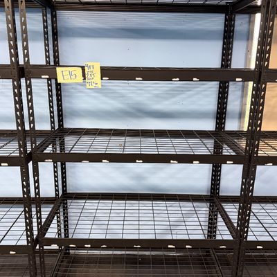 Sale Photo Thumbnail #43: E15-Metal Shelving Unit

See photos for dimensions