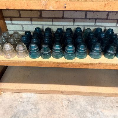 Sale Photo Thumbnail #143: Vintage glass insulators