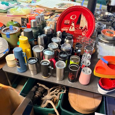 Sale Photo Thumbnail #145: Vintage Stanley thermos and Yeti cups