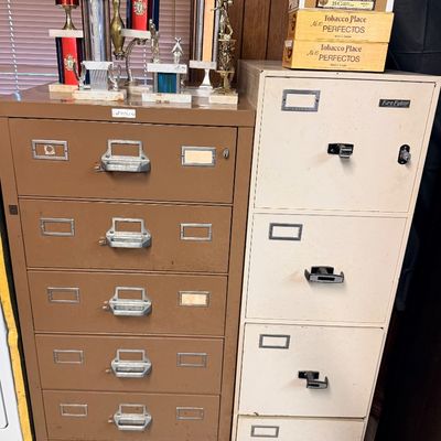 Sale Photo Thumbnail #162: Fire and waterproof metal filing cabinets