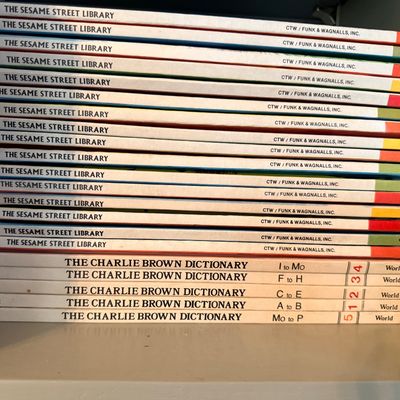 Sale Photo Thumbnail #129: Vintage Sesame Street and Charlie Brown children’s books