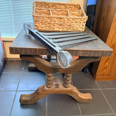 Sale Photo Thumbnail #140: Vintage wood side table