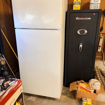Sale Photo Thumbnail #32: Refrigerator/freezer And Sentry large floor safe