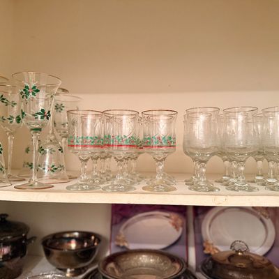 Sale Photo Thumbnail #115: Christmas stemware, Royal Danube, Arby’s