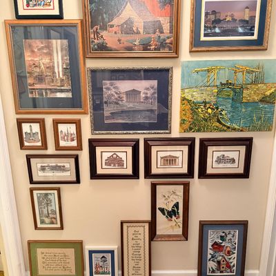 Sale Photo Thumbnail #67: Various artwork prints and cross-stitch   Phil Ponder , Paul Detlefsen, Nikolai Plavski