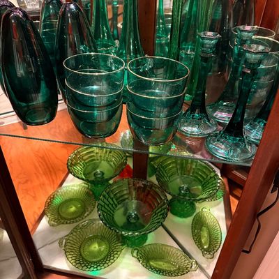 Sale Photo Thumbnail #2: Pressed glassware 
