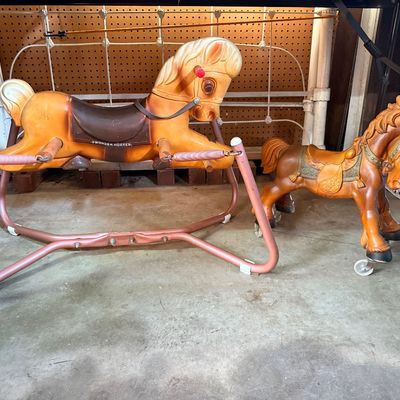Sale Photo Thumbnail #142: Vintage children’s Wonder Horse riding toys