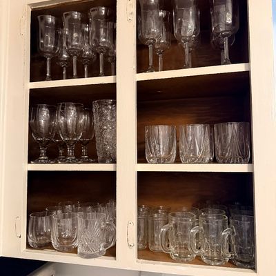 Sale Photo Thumbnail #109: Glass stemware