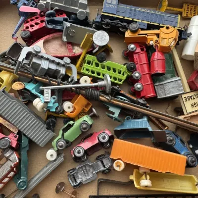 Colorful Toy Vehicle Lot Japan Cars Arnold N Scale Santa Fe 2370 Lamp Posts