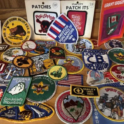 Large Embroidered Patch Lot Boy Scouts NASA Skylab Space Shuttle Camel GT