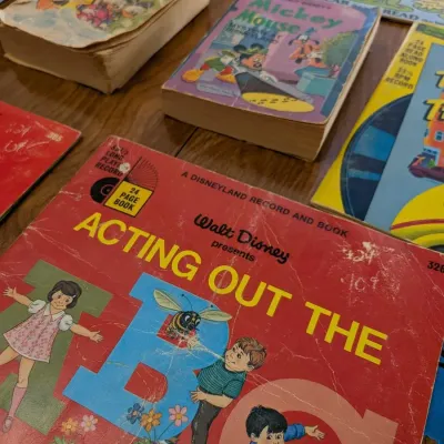 Retro Disneyland Record Books, Little Golden Book Records, Big Little Books