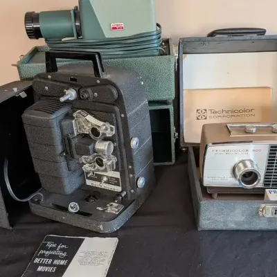 Classic Projector Trio Bell & Howell 256, Technicolor 800 Movie, Argus 300 Slide