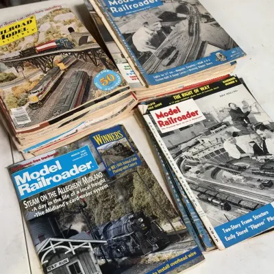 Classic Model Railroader & Railroad Model Craftsman Magazine Lot 1950s-1990s