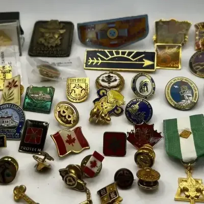 Colorful Promotional Pin Lot Boy Scout Medal Lottery Hawaii Canada Enamel