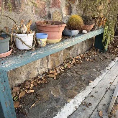 Colorful Garden Pot Lot Terracotta Planters, Hand Painted Pot, Blue Glazed Jug