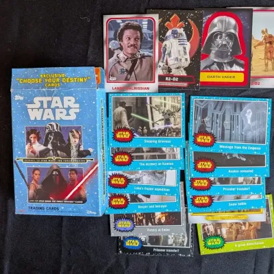 Topps Star Wars Journey to The Force Awakens Trading Cards Box with Loose Cards