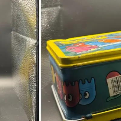 Sale Photo Thumbnail #24: Lot025 Vintage 1980 Aladdin Pac-Man Metal Lunchbox – Bally Midway