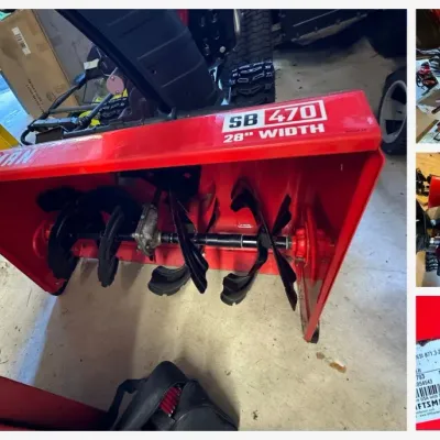 Sale Photo Thumbnail #79: Lot080 Craftsman SB470 Two-Stage Snow Blower – 28" Clearing Width, Electric Start, Headlight (2019)