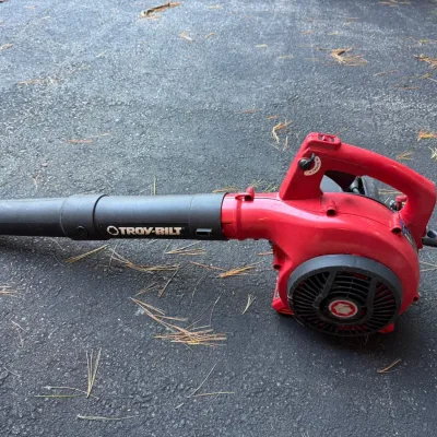 Sale Photo Thumbnail #82: Lot083 Troy-Bilt Gas Handheld Leaf Blower with Cruise Control