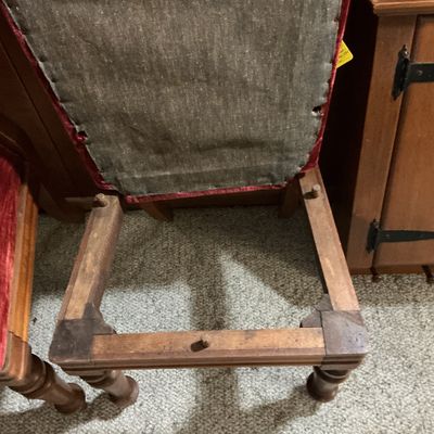 Sale Photo Thumbnail #70: Victorian balloon back chairs with pegs
