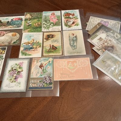 Sale Photo Thumbnail #5: Vintage Easter postcards circa 1900’s