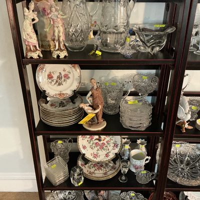 Sale Photo Thumbnail #30: Assorted crystal, cut glass EAPG, Orrefors. Bowl, etc.