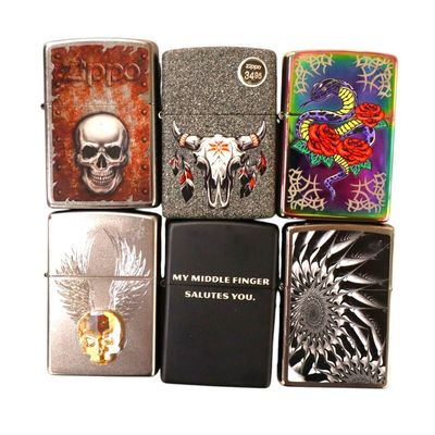 Sale Photo Thumbnail #146: 6 vintage Zippo lighters some sealed.
