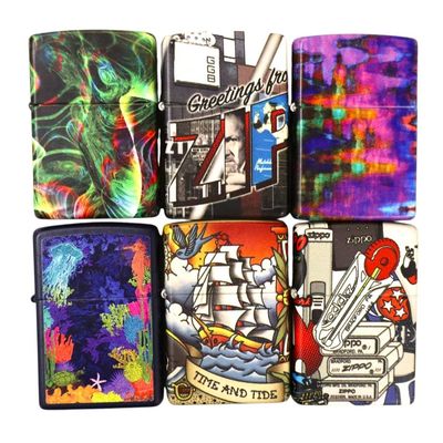 Sale Photo Thumbnail #169: 6 vintage Zippo lighters