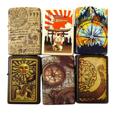 Sale Photo Thumbnail #181: 6 vintage Zippo lighters
